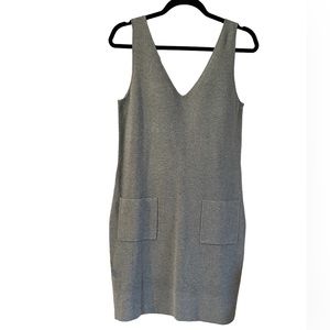 NWT Theory V Neck Grey Melange Reverie Dress. Women’s Medium